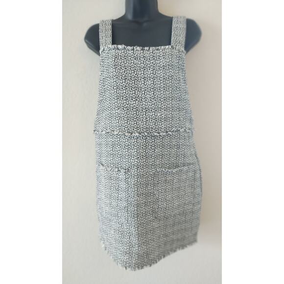 Forever 21 Dress Women small Gray Tweed Pinafore Sleeveless mini dress - Picture 1 of 15